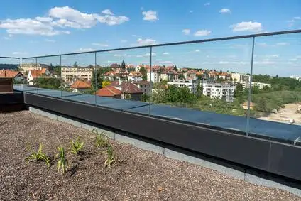 All-glass railing for Residence Waltrovka