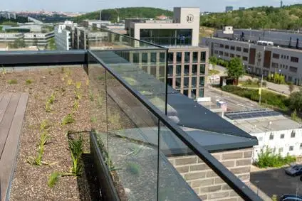 All-glass railing for Residence Waltrovka