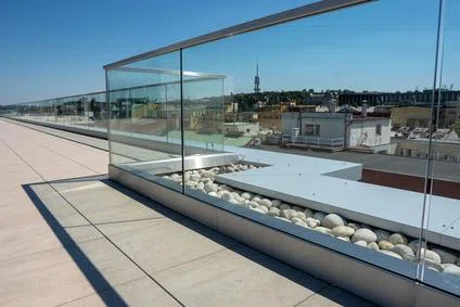 All-glass railing for The Flow