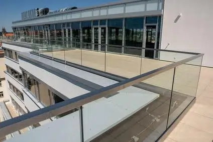 All-glass railing for The Flow